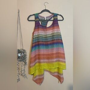 Studio Y large Colorful Zigzag Tank Top